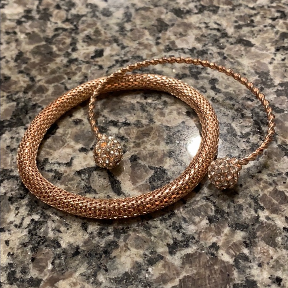 Rose gold bangles